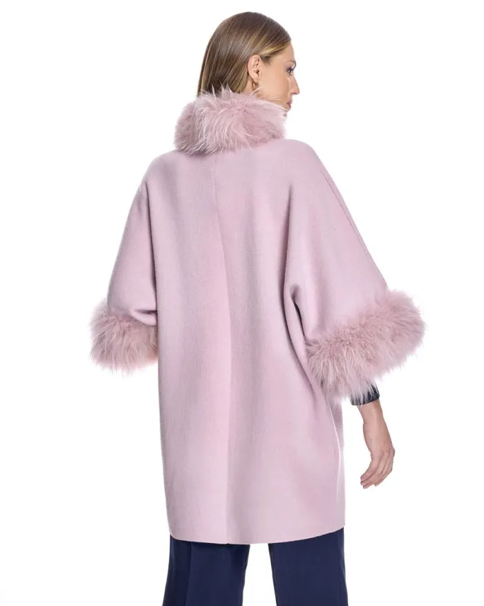 Jackets Women039s Maximilian Cashmere Kimono With Cashmere Goat Trim