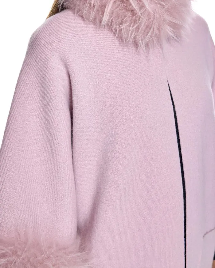 Jackets Women039s Maximilian Cashmere Kimono With Cashmere Goat Trim