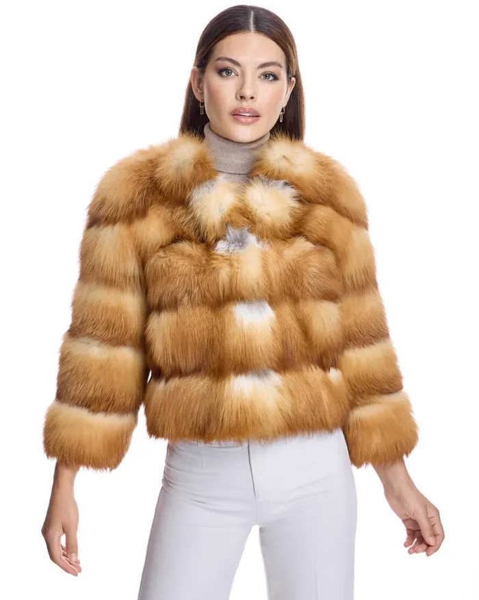 Jackets Women039s Maximilian Collarless Fox Jacket