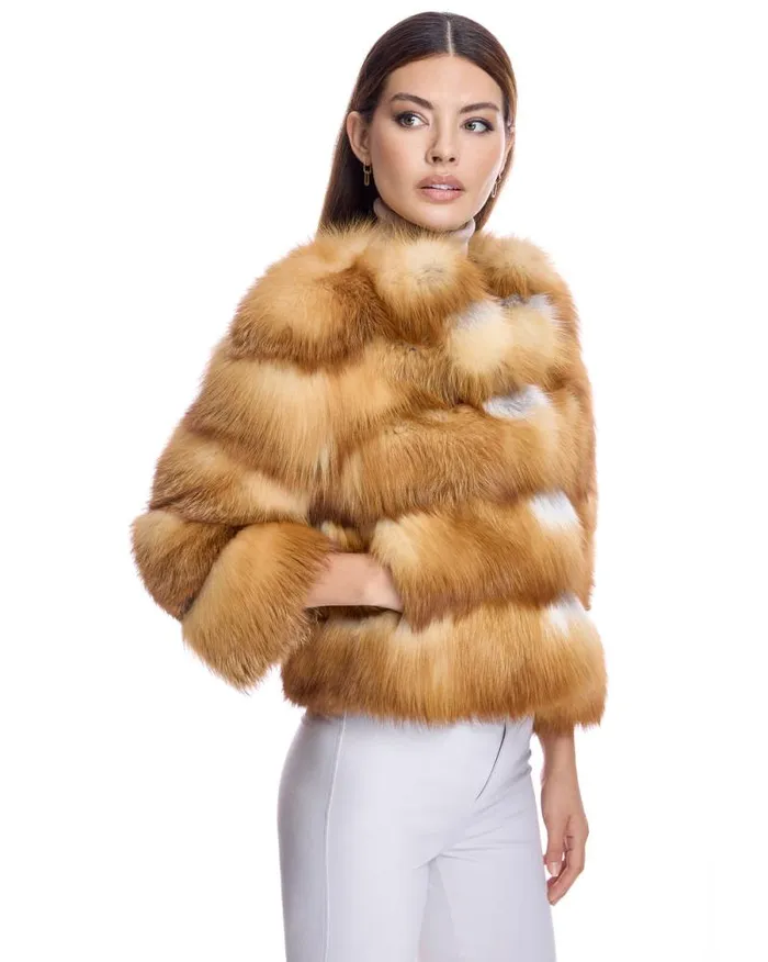 Jackets Women039s Maximilian Collarless Fox Jacket