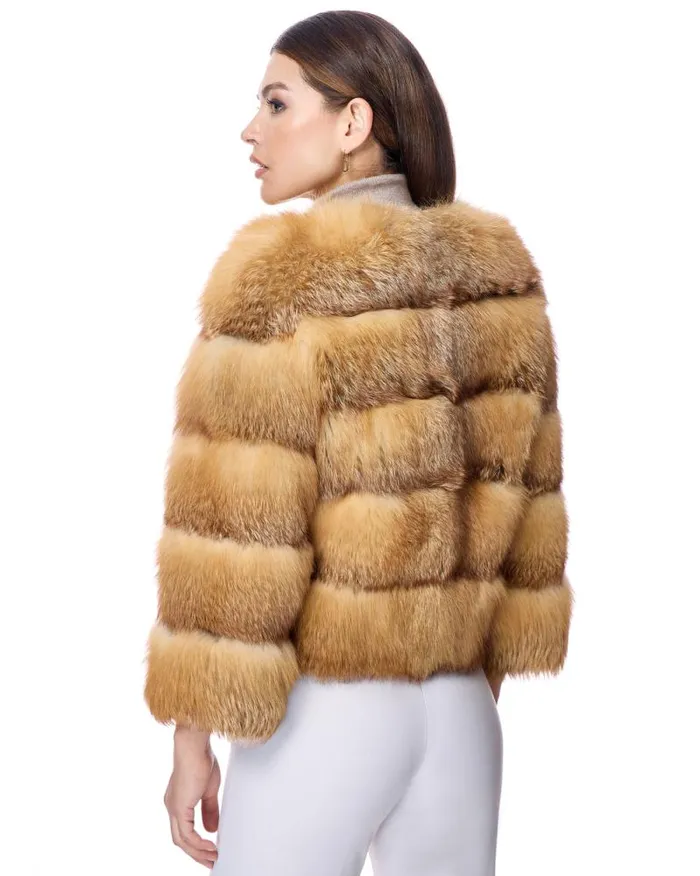 Jackets Women039s Maximilian Collarless Fox Jacket