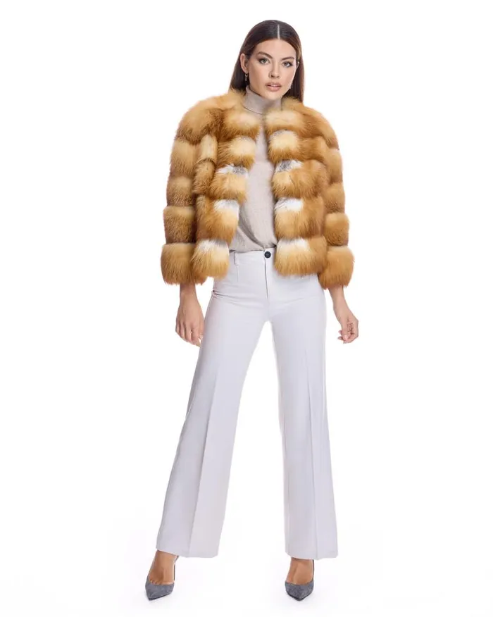 Jackets Women039s Maximilian Collarless Fox Jacket