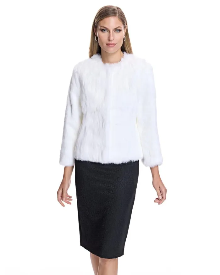Jackets Women039s Maximilian Collarless Rabbit Jacket