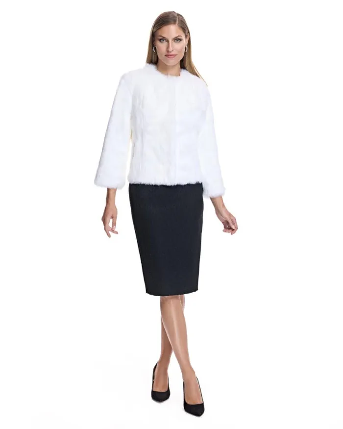 Jackets Women039s Maximilian Collarless Rabbit Jacket