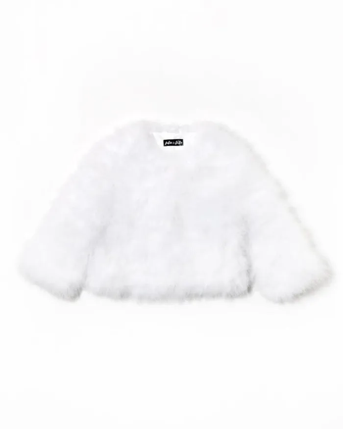 Jackets Women039s Maximilian Cropped Feather Bolero