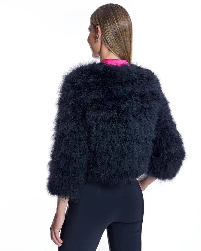 Jackets Women039s Maximilian Cropped Feather Bolero