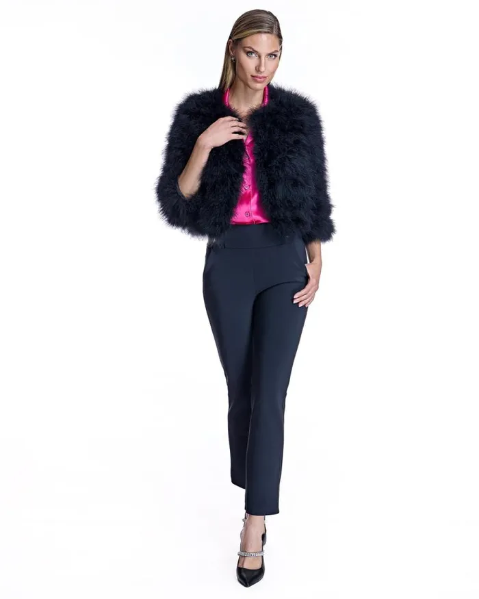 Jackets Women039s Maximilian Cropped Feather Bolero