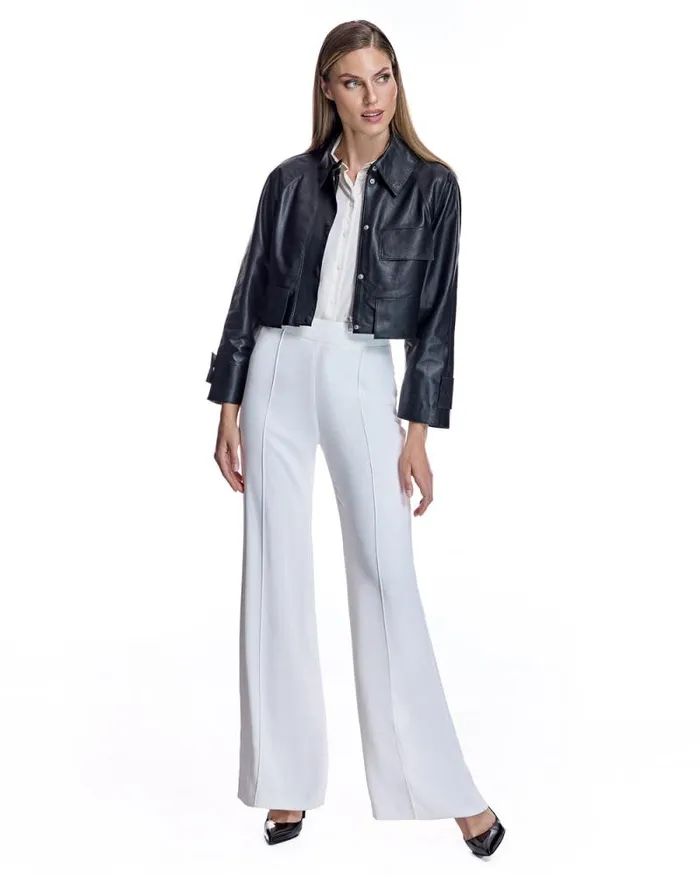 Jackets Women039s Maximilian Cropped Leather Jacket