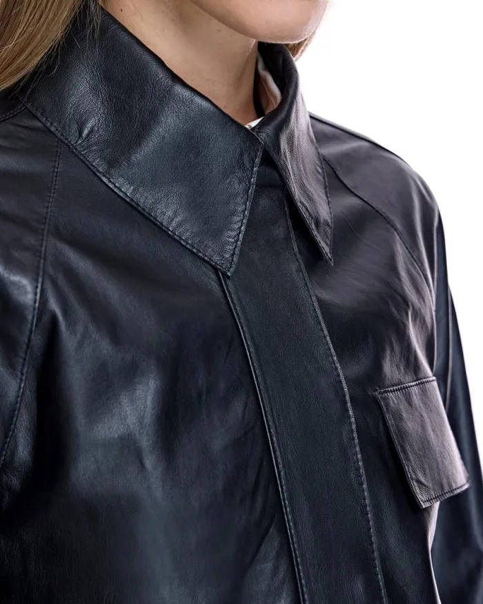 Jackets Women039s Maximilian Cropped Leather Jacket