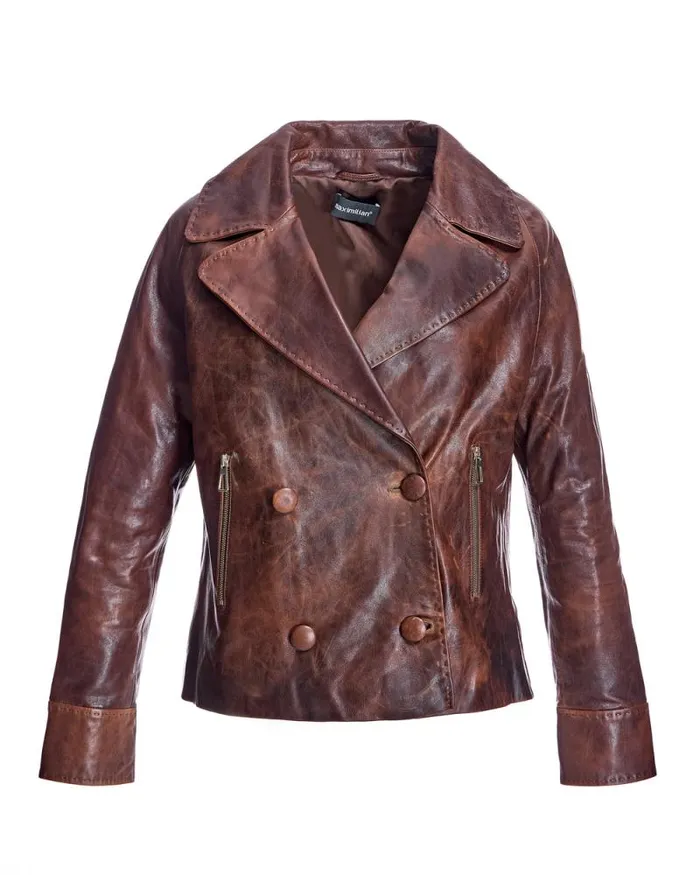 Jackets Women039s Maximilian Distressed Leather Jacket