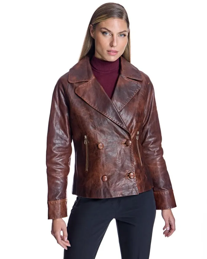Jackets Women039s Maximilian Distressed Leather Jacket