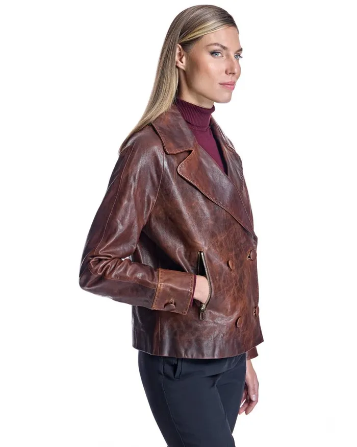 Jackets Women039s Maximilian Distressed Leather Jacket