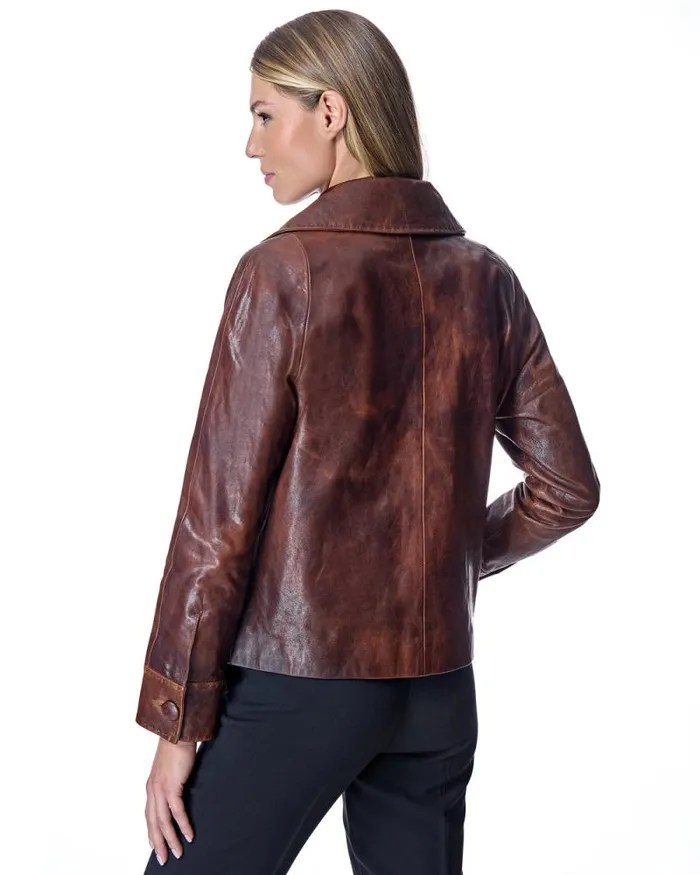 Jackets Women039s Maximilian Distressed Leather Jacket