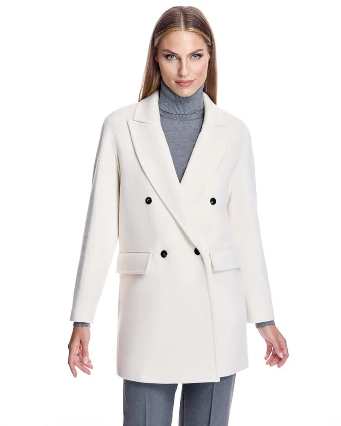 Jackets Women039s Maximilian Double Breasted Wool Blend Coat