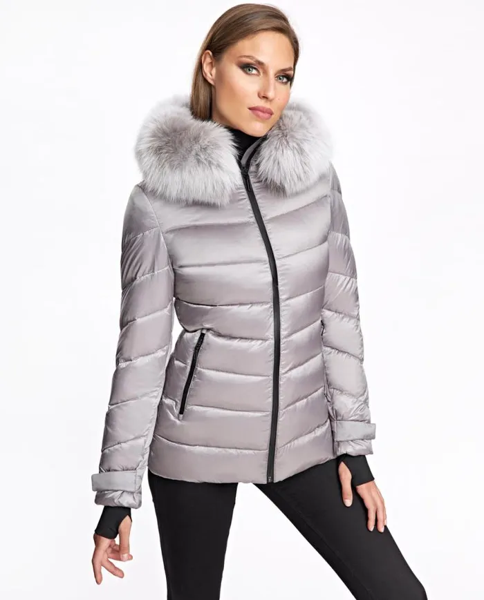 Jackets Women039s Maximilian Fox Trimmed Jacket