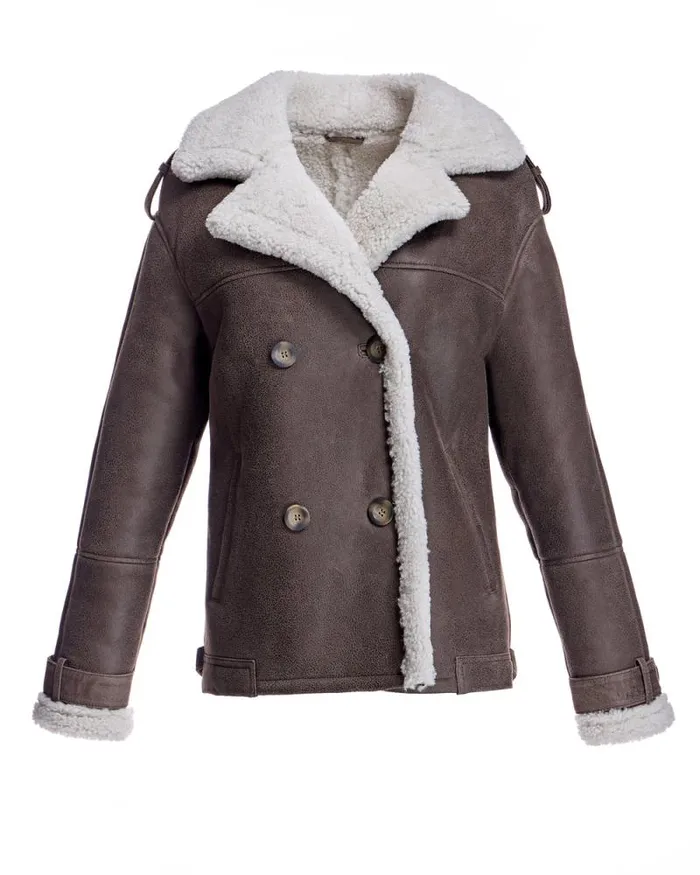 Jackets Women039s Maximilian Julia and Stella Double Breasted Shearling Jacket Jackets Women039s Maximilian Julia and Stella Double Breasted Shearling Jacket