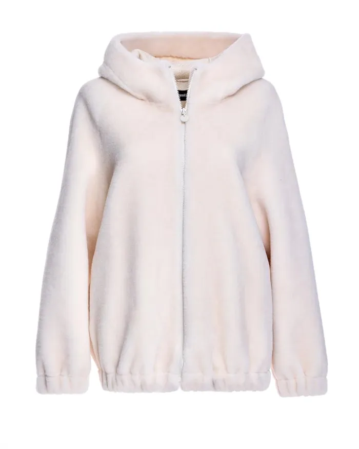 Jackets Women039s Maximilian Julia and Stella Lamb039s Wool Jacket With Hood