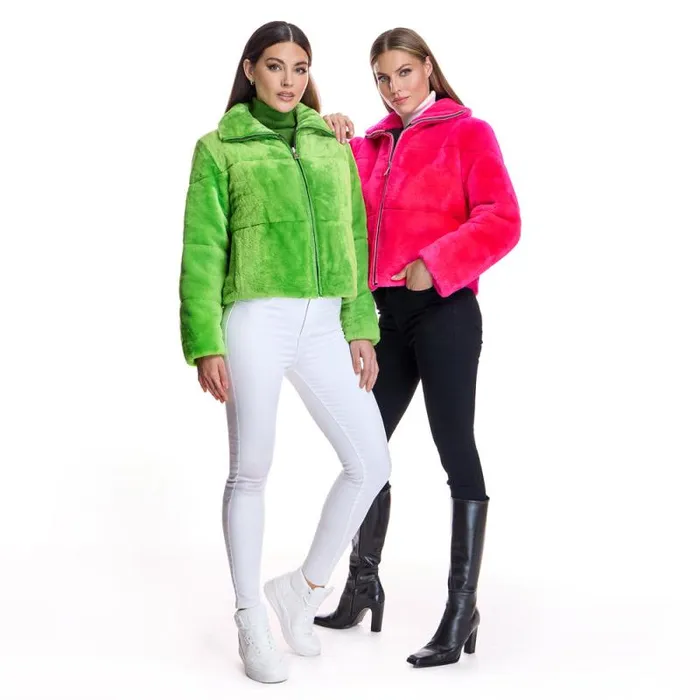 Jackets Women039s Maximilian Julia and Stella Shearling Jacket Reversible To Nylon