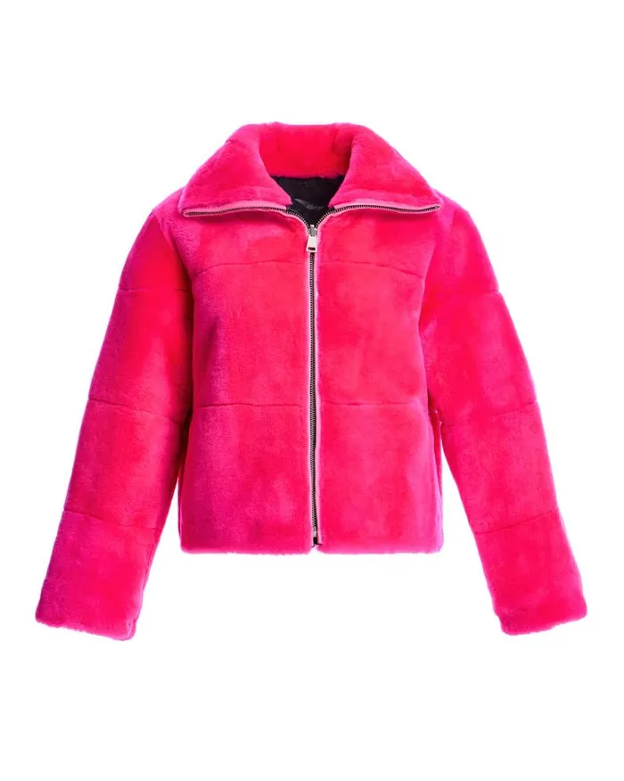 Jackets Women039s Maximilian Julia and Stella Shearling Jacket Reversible To Nylon