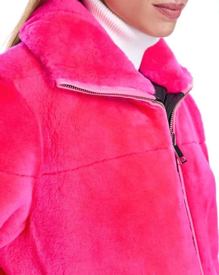 Jackets Women039s Maximilian Julia and Stella Shearling Jacket Reversible To Nylon