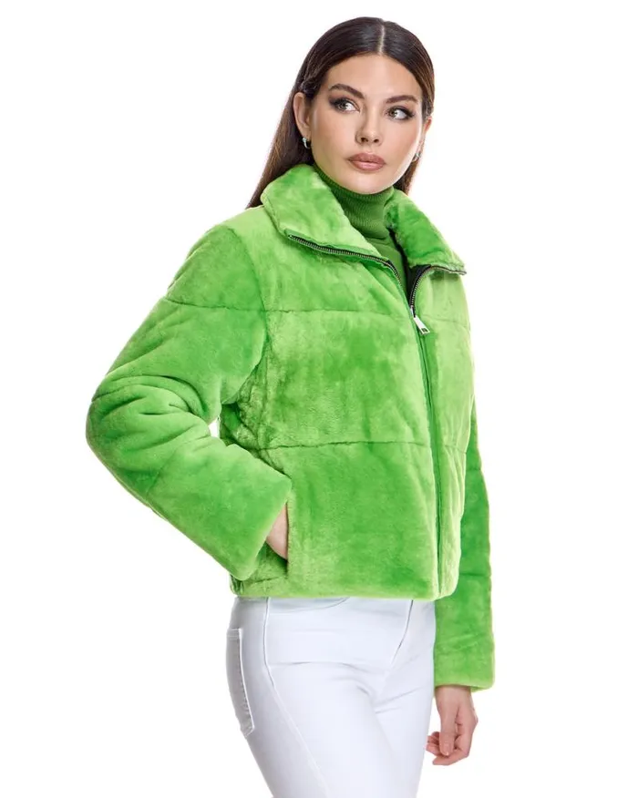 Jackets Women039s Maximilian Julia and Stella Shearling Jacket Reversible To Nylon