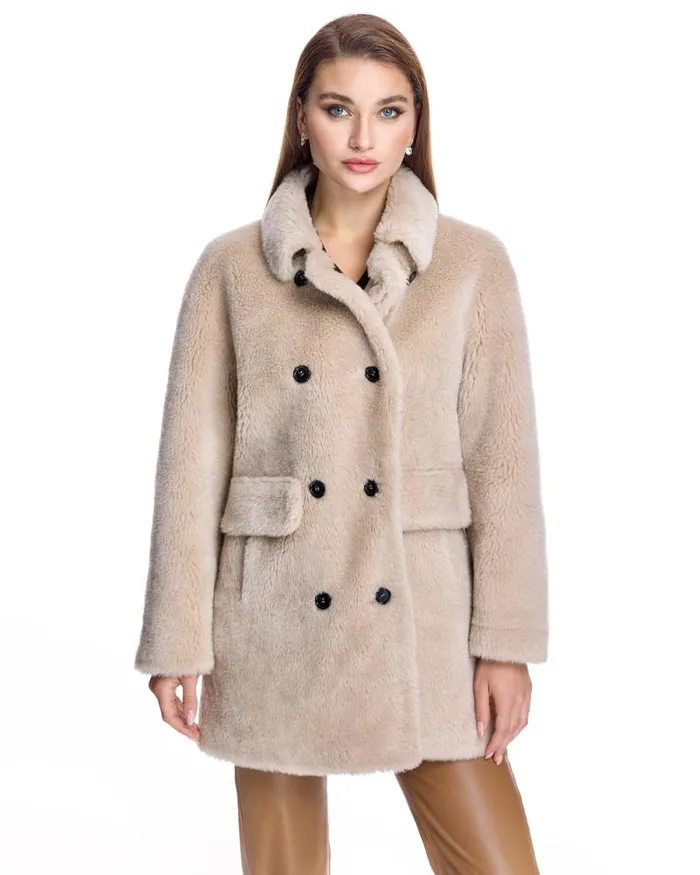 Jackets Women039s Maximilian Lamb039s Wool Pea Coat