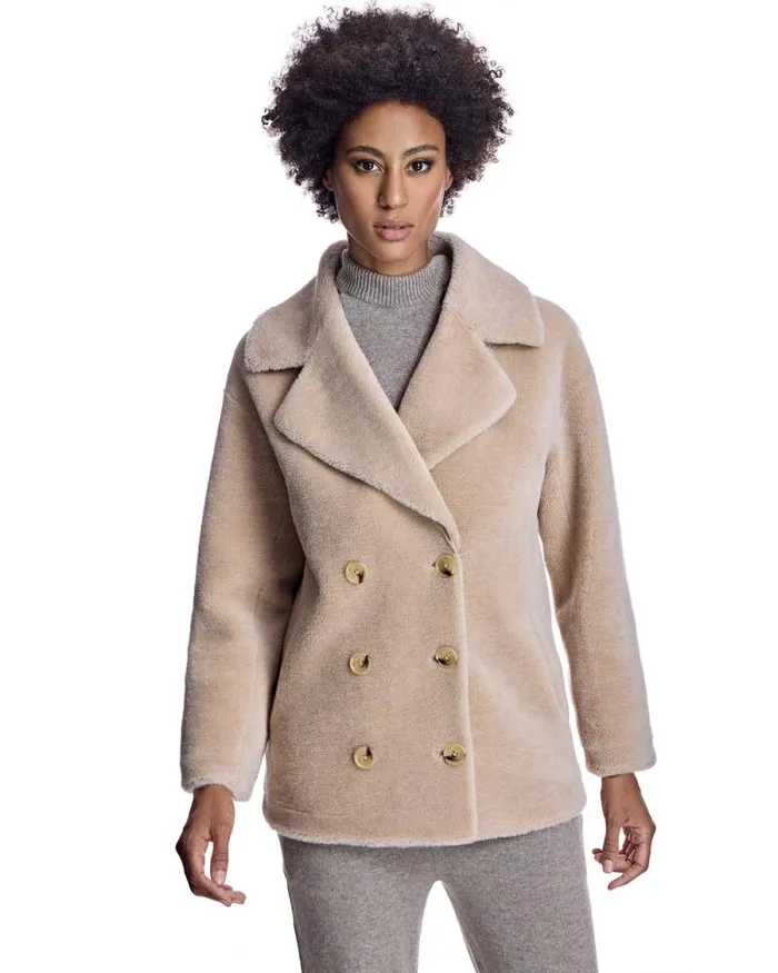 Jackets Women039s Maximilian Lambs Wool Pea Jacket