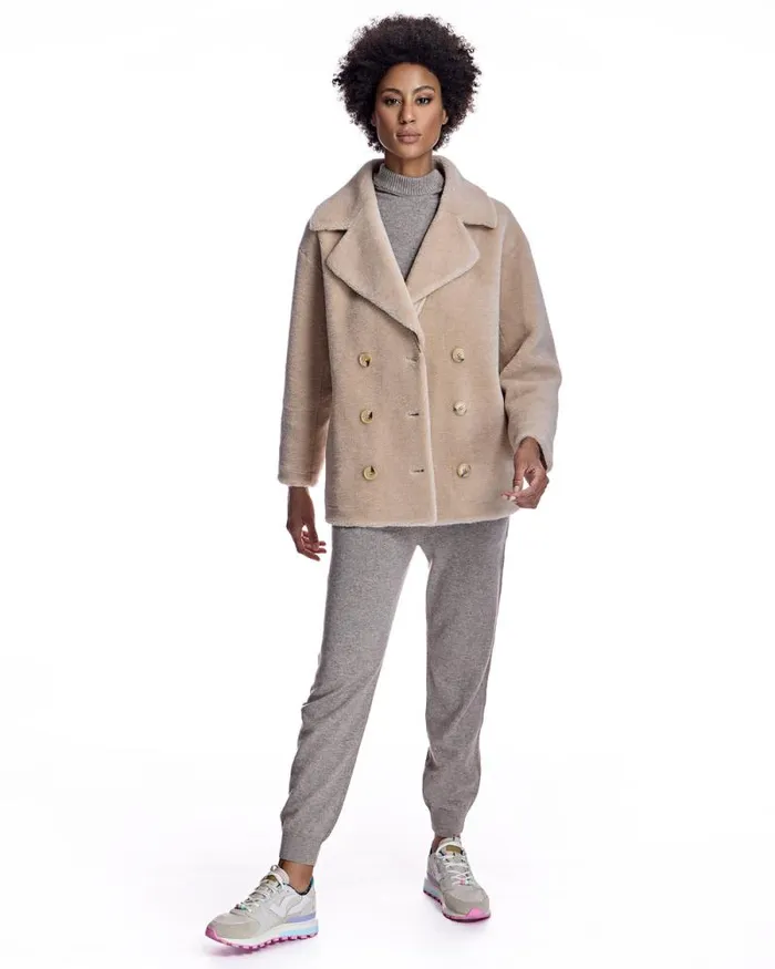 Jackets Women039s Maximilian Lambs Wool Pea Jacket