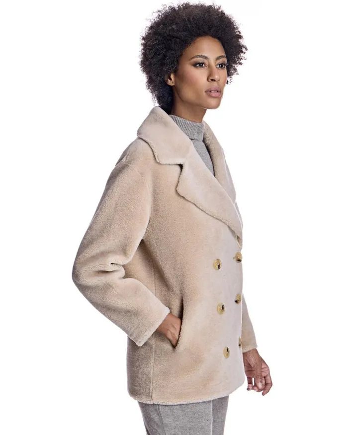 Jackets Women039s Maximilian Lambs Wool Pea Jacket