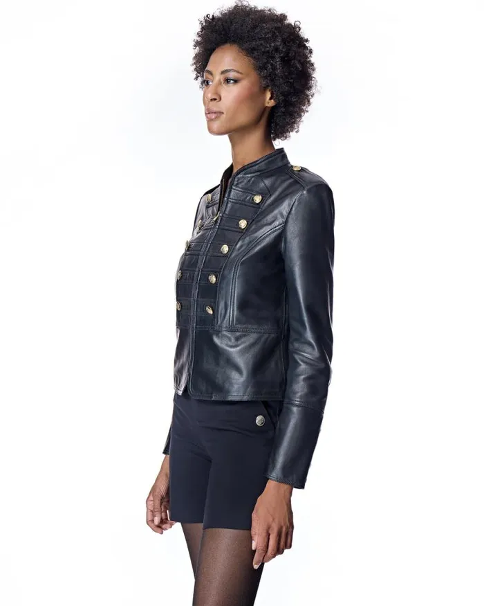 Jackets Women039s Maximilian Leather Military Jacket