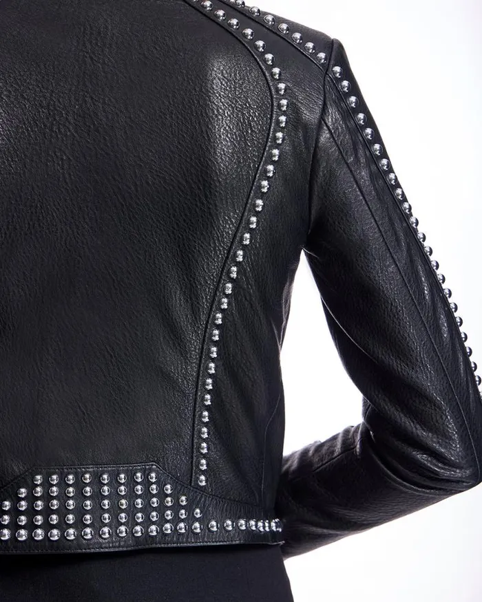 Jackets Women039s Maximilian Leather Studded Jacket