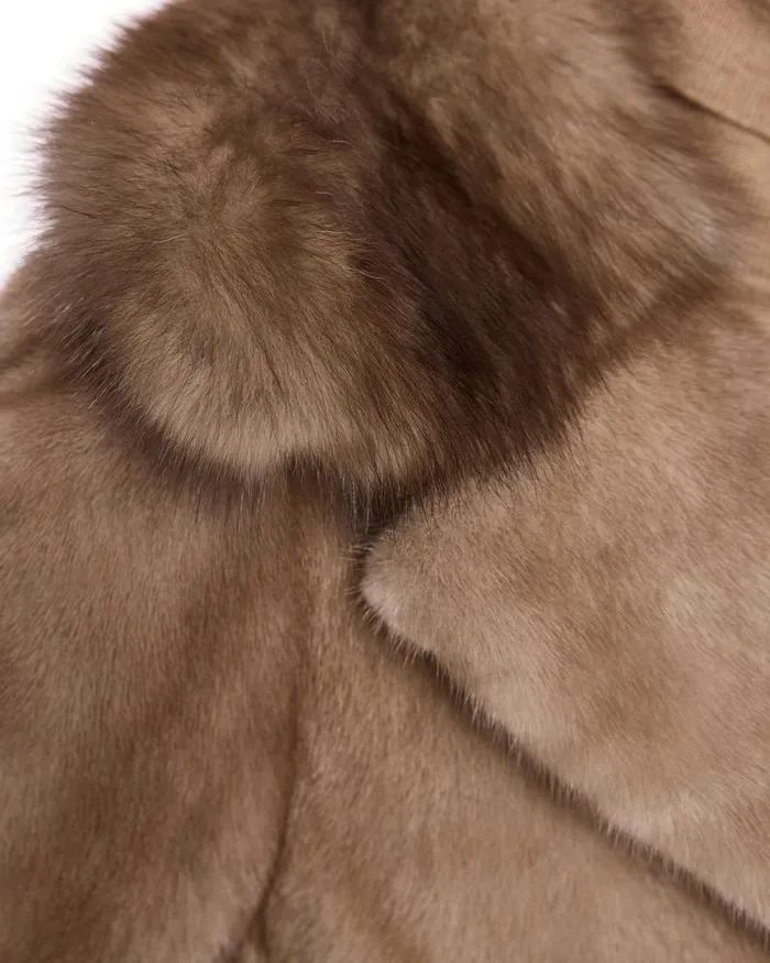 Jackets Women039s Maximilian Mink Jacket With Sable Collar