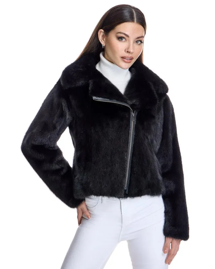 Jackets Women039s Maximilian Mink Moto Jacket