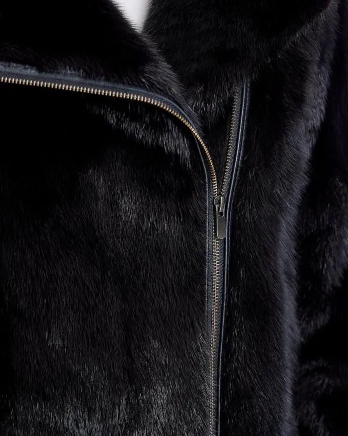 Jackets Women039s Maximilian Mink Moto Jacket