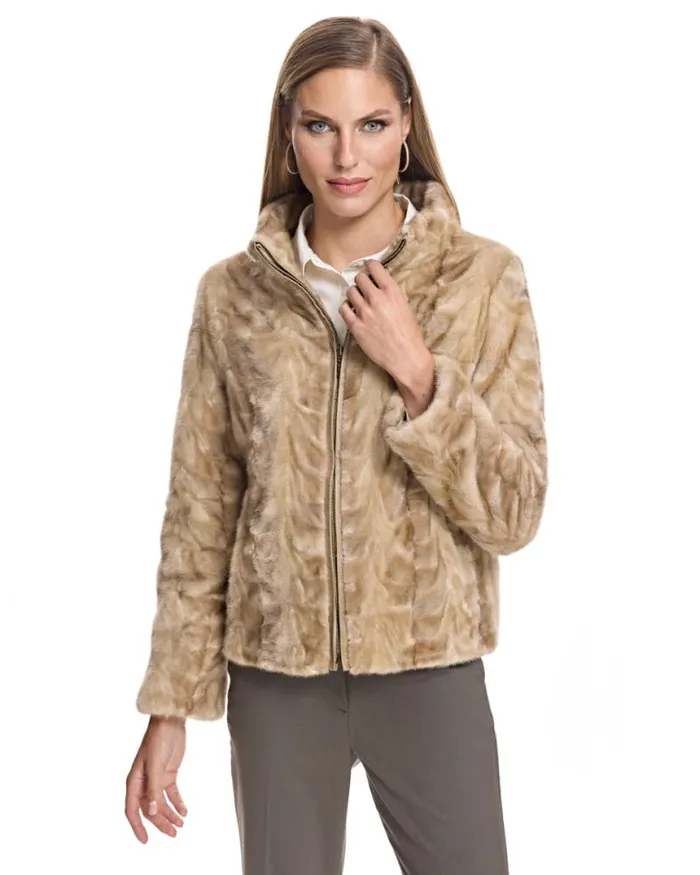 Jackets Women039s Maximilian Mink Sections Jacket