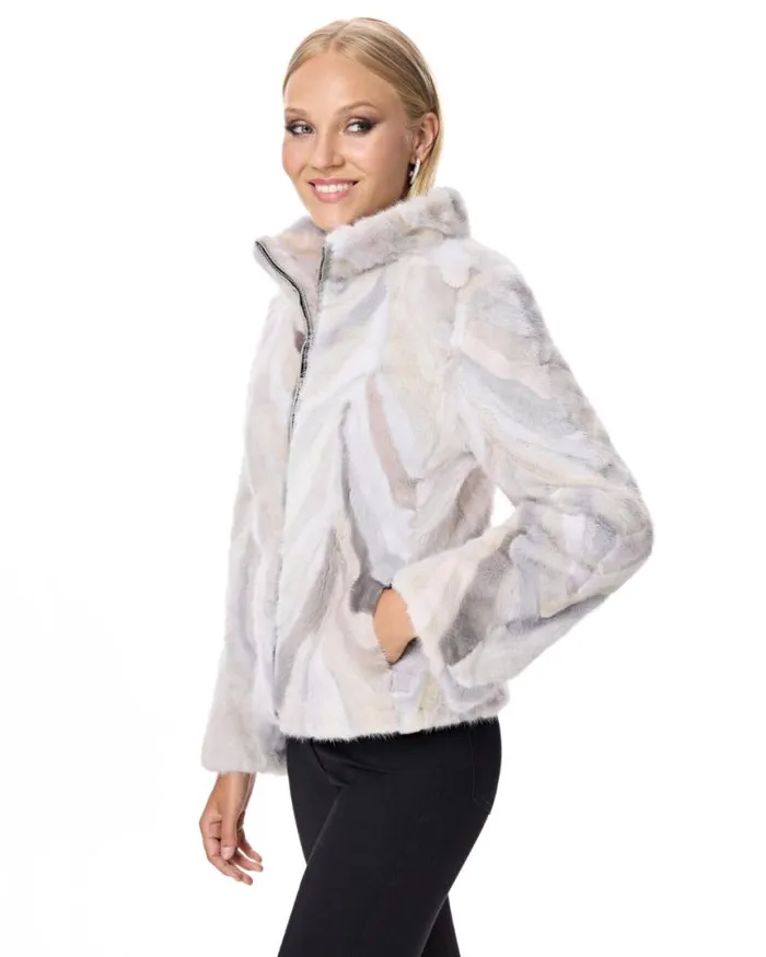 Jackets Women039s Maximilian Mink Sections Jacket