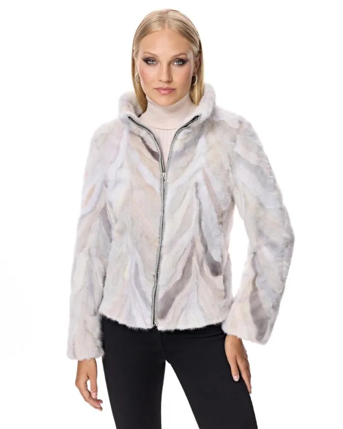 Jackets Women039s Maximilian Mink Sections Jacket