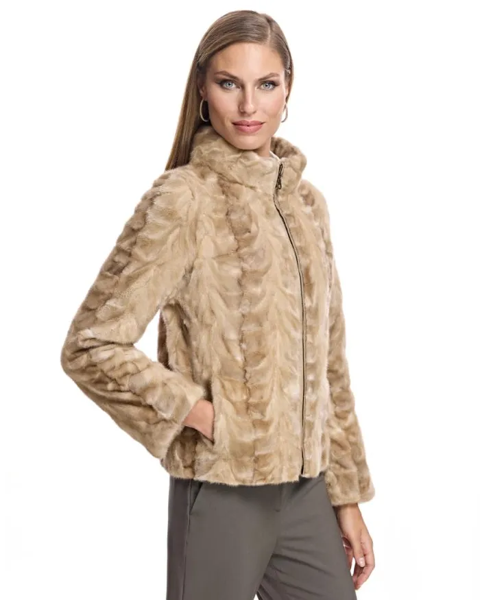 Jackets Women039s Maximilian Mink Sections Jacket