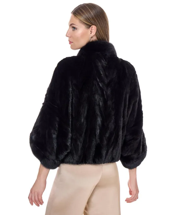 Jackets Women039s Maximilian Mink Sections Tunic