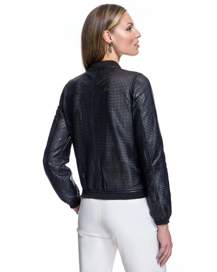 Jackets Women039s Maximilian Perforated Leather Jacket
