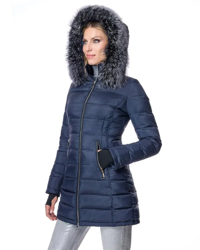 Jackets Women039s Maximilian Poly Blend Jacket With Detachable Fox Trimmed Hood