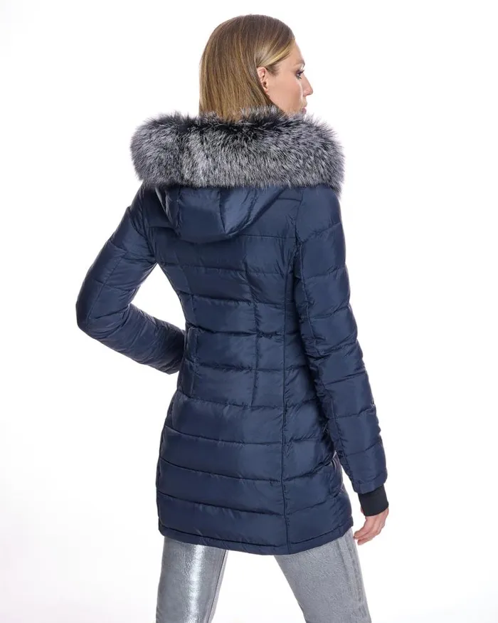 Jackets Women039s Maximilian Poly Blend Jacket With Detachable Fox Trimmed Hood