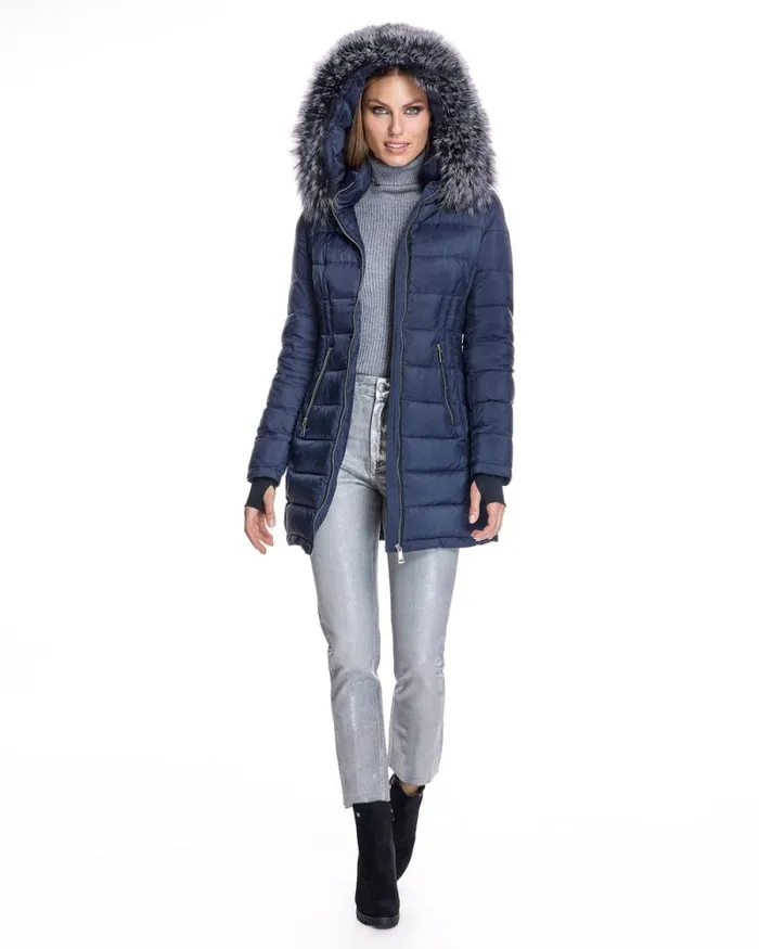 Jackets Women039s Maximilian Poly Blend Jacket With Detachable Fox Trimmed Hood