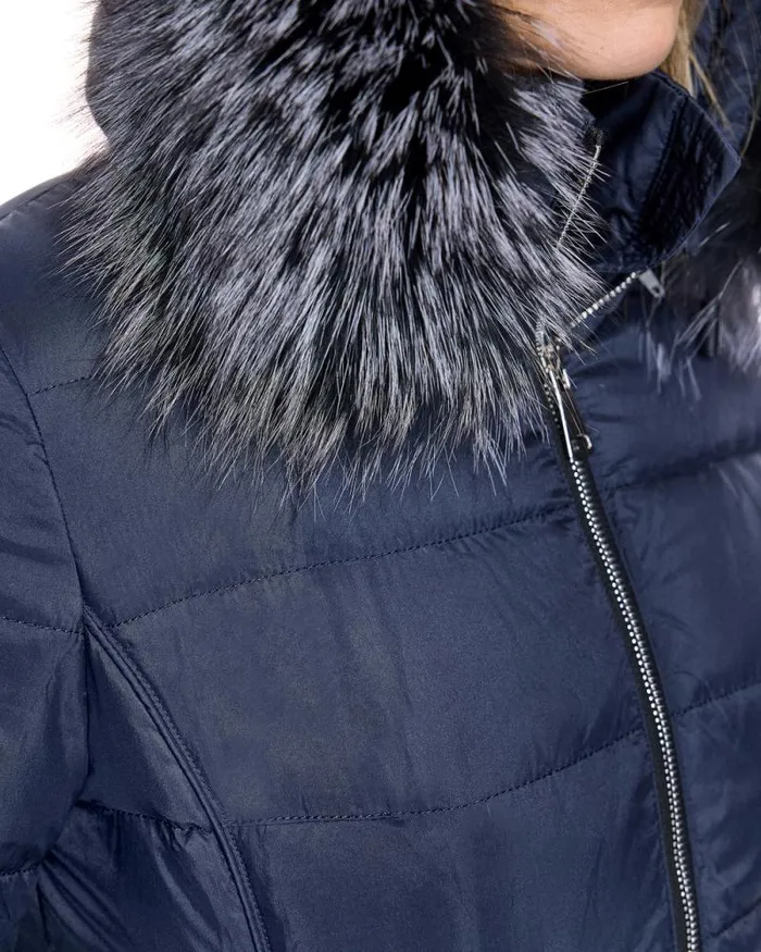 Jackets Women039s Maximilian Poly Blend Jacket With Detachable Fox Trimmed Hood