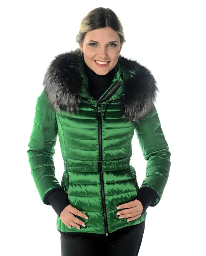 Jackets Women039s Maximilian Polyester Jacket With Detachable Fox Trimmed Hood