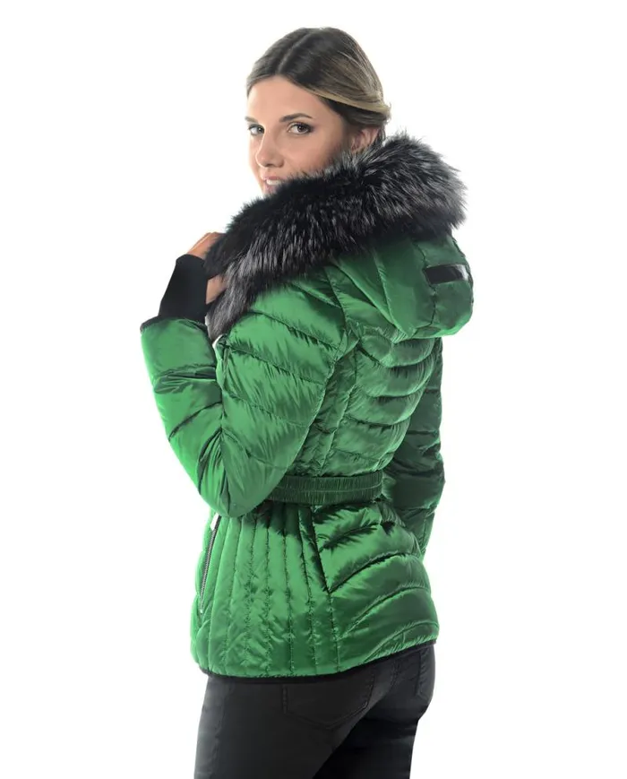 Jackets Women039s Maximilian Polyester Jacket With Detachable Fox Trimmed Hood