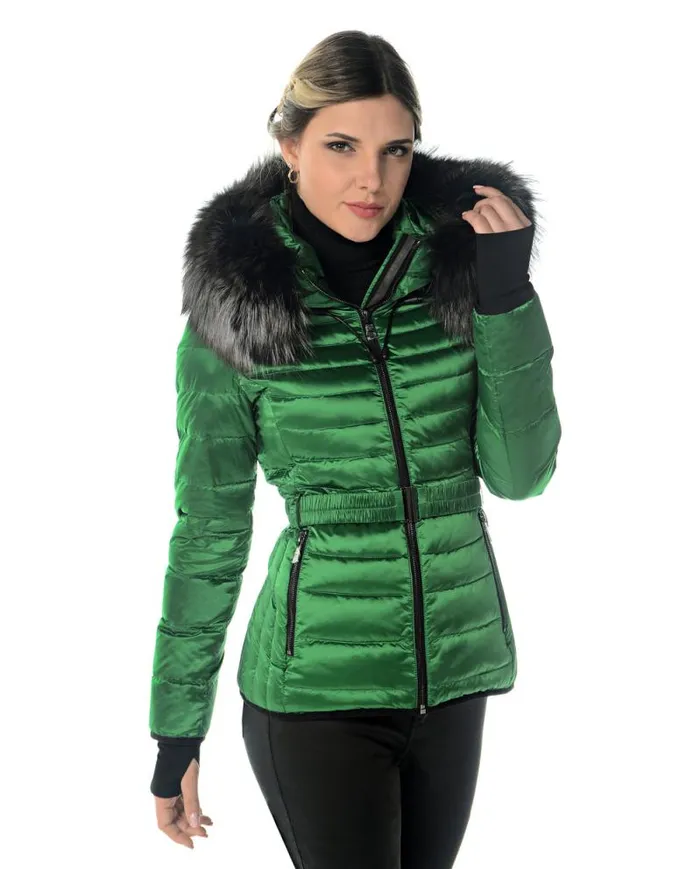 Jackets Women039s Maximilian Polyester Jacket With Detachable Fox Trimmed Hood