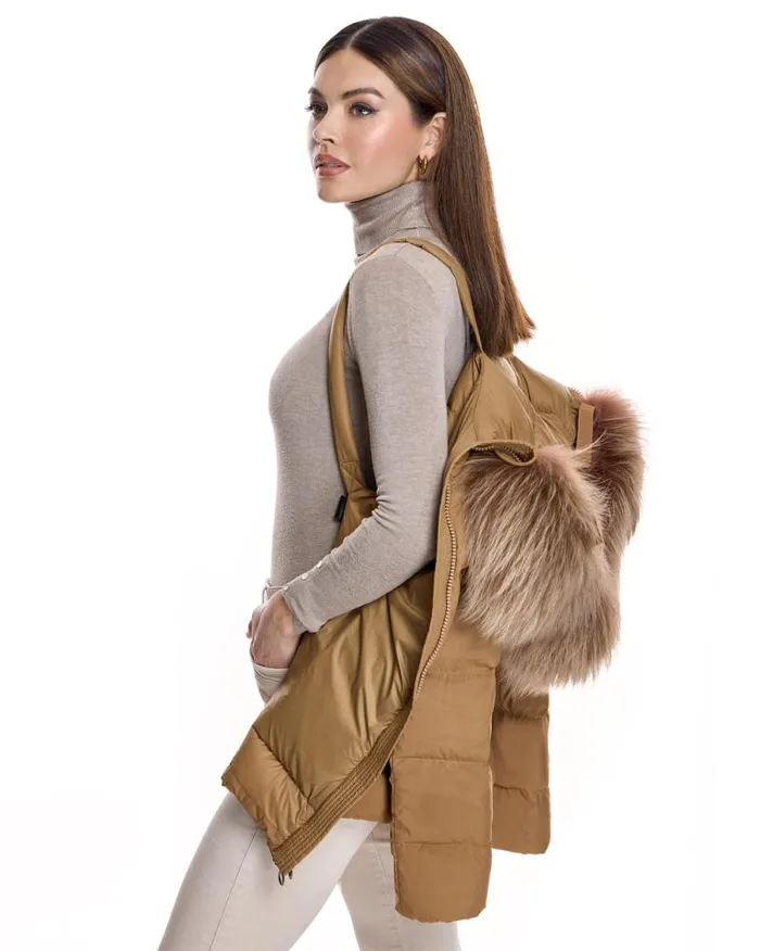 Jackets Women039s Maximilian Polyester Jacket With Dyed Finn Raccoon Trimmed Hood