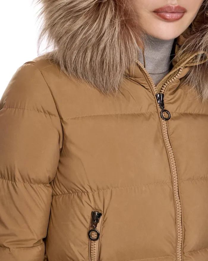 Jackets Women039s Maximilian Polyester Jacket With Dyed Finn Raccoon Trimmed Hood