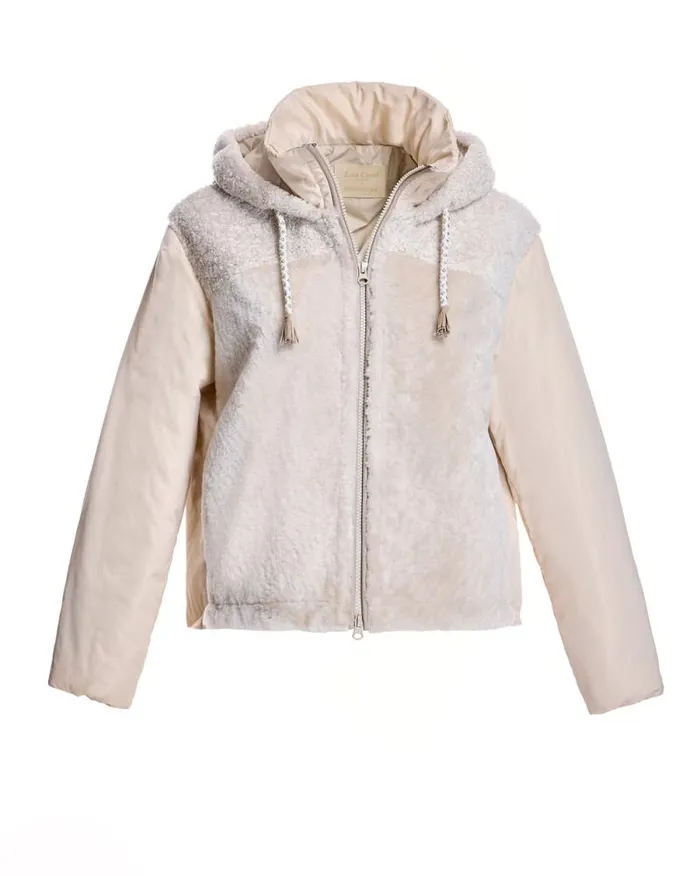 Jackets Women039s Maximilian Quilted Lamb Jacket With Hood